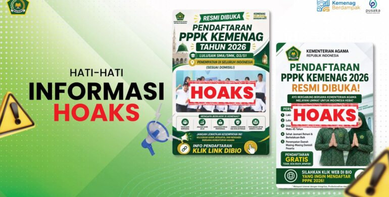 [Cek Fakta] Hoaks Rekrutmen PPPK Kemenag 2026, Masyarakat Diminta Waspada